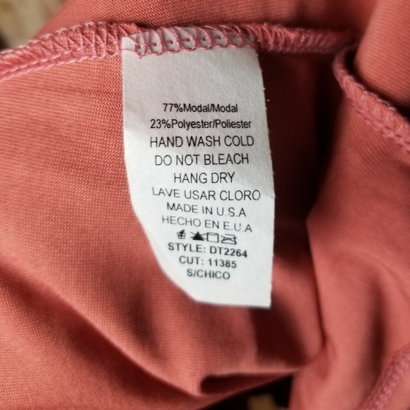 Promesa dusty pink 3/4 sleeves top size S … - Picture 3 of 5